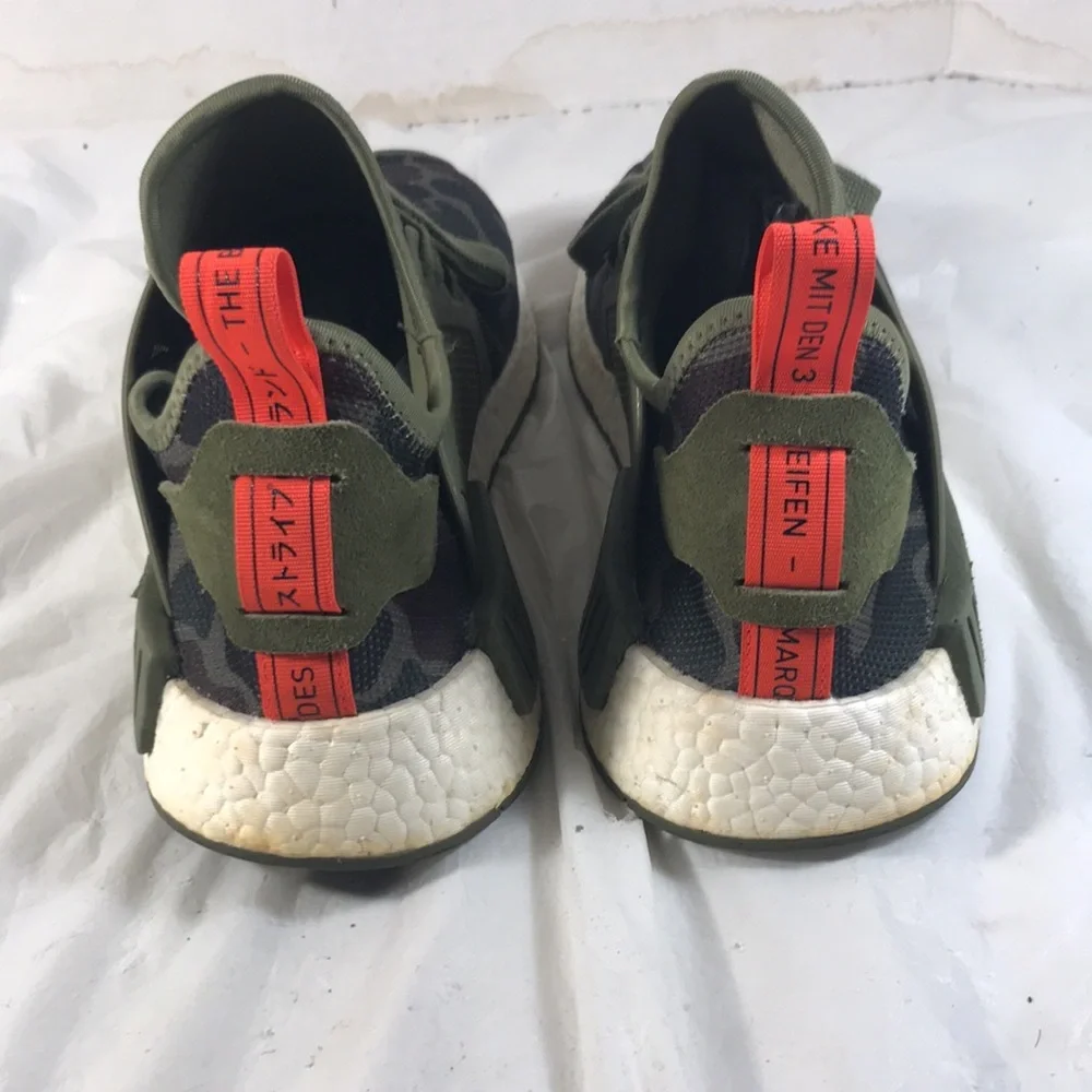 Adidas NMD XR1 Mens Olive Duck Camouflage Sneakers Size 11